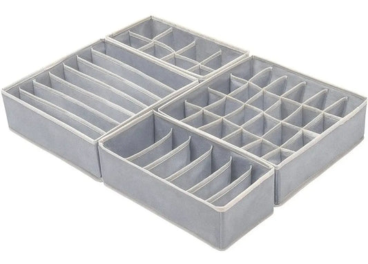 🧦 Organizador de Ropa Interior y Medias – Set x4 🎁 ¡Llévate 4 Organizadores en un solo Set!
