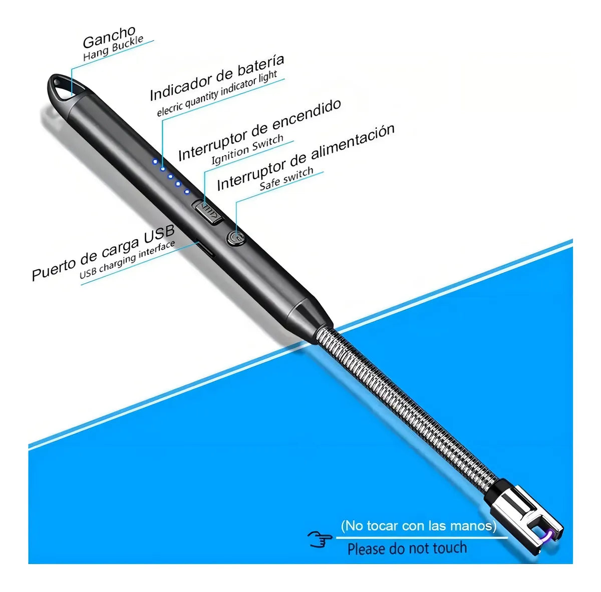 🔥⚡ Encendedor Eléctrico Recargable USB