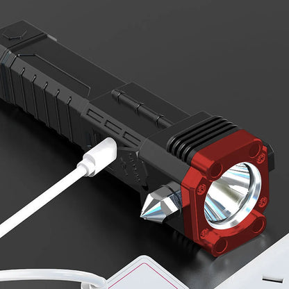 🔦🛠️ Linterna LED Martillo Multifuncional 8 en 1