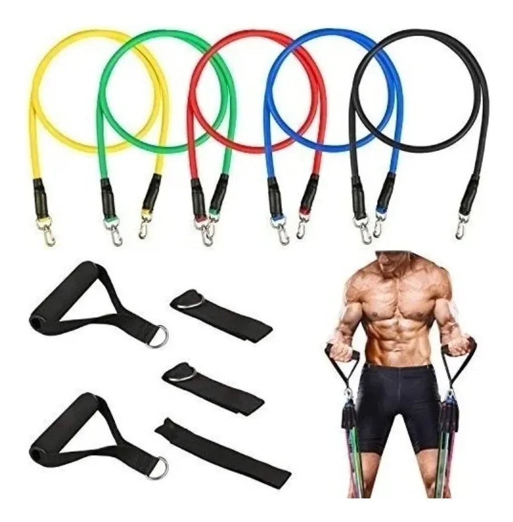 Kit Bandas Elasticas Tubulares Set 11 Piezas