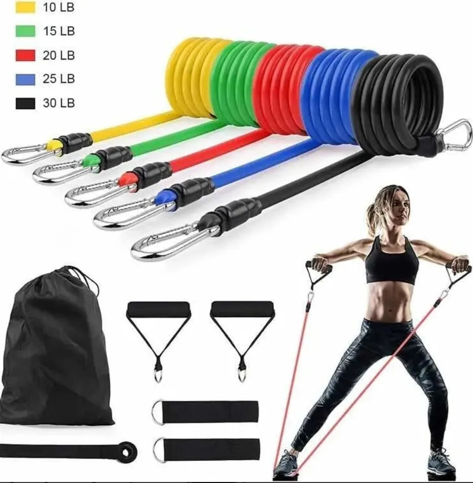 Kit Bandas Elasticas Tubulares Set 11 Piezas