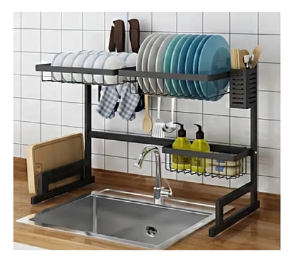 🧼✨ Escurridor de Platos / Platero Ahorrador de Espacio – Color Negro