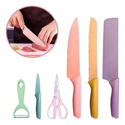🔪✨ Set de Cuchillos 6 Piezas