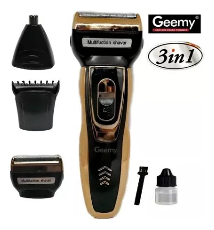 ✂️⚡Máquina Gemmy 3 en 1 – Afeitadora Portátil Recargable para Barba, Bigote y Nariz