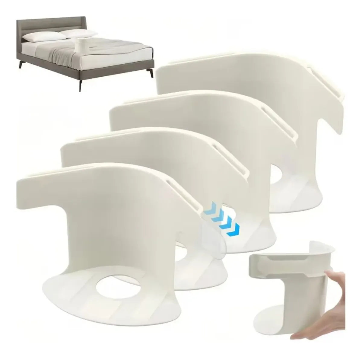 🛏️ Sujetador de Sábanas Ajustable Set x4
