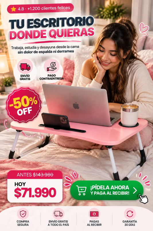 MESA DE ESCRITORIO PLEGABLE