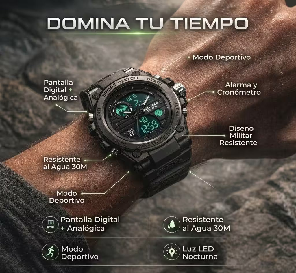 ⌚ Reloj Sanda Original 739 | 50% OFF + Estuche Original 🎁🔥