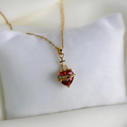 ❤️ Collar Sagrado Corazón – Protección, Fe y Amor Divino ❤️