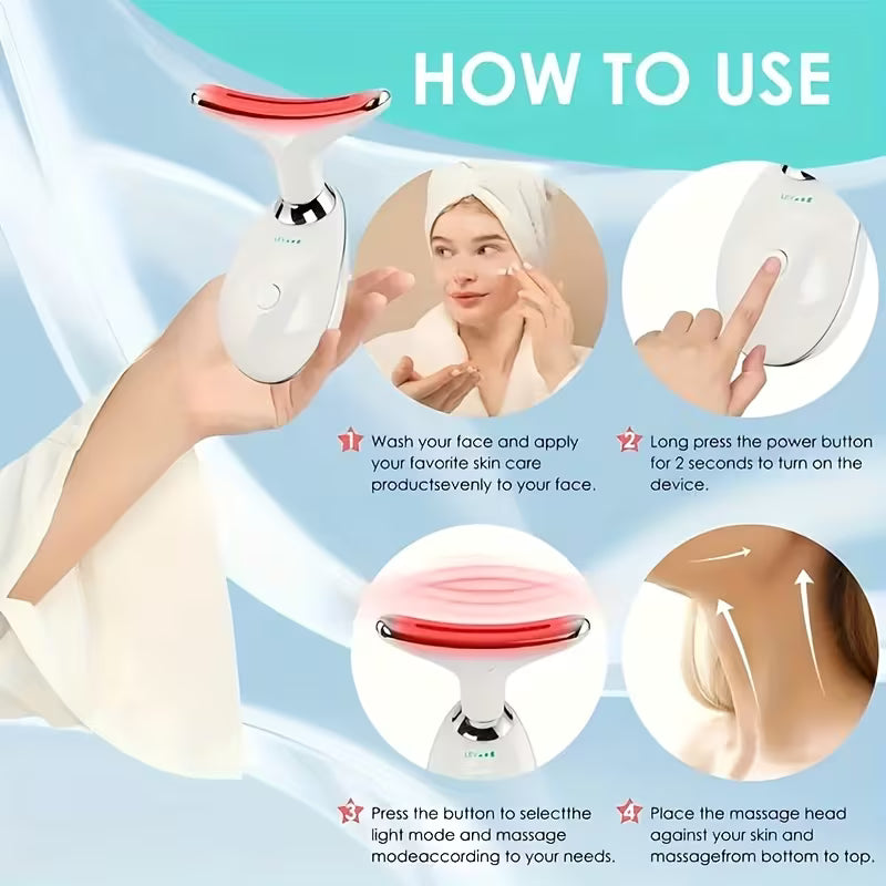✨💆‍♀️ Eliminador de Papada Eléctrico Digital – Rostro y Cuello Reafirmado