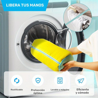 👟🫧 Bolsa Para Lavar Zapatos ¡Lava tus zapatos con mayor protección y tranquilidad!