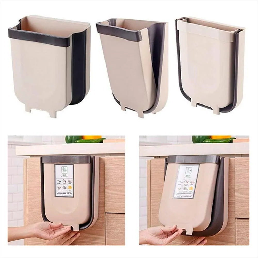 🗑️ Cubo Plegable de Basura para Cocina – 8 Litros ✨ Mantén tu cocina limpia mientras preparas tus alimentos