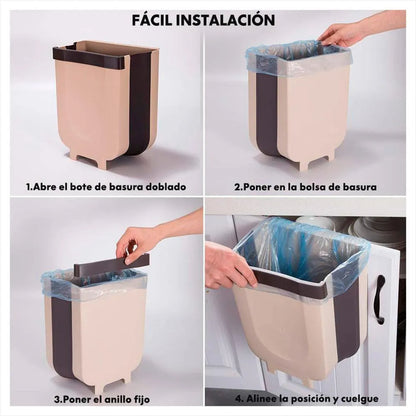 🗑️ Cubo Plegable de Basura para Cocina – 8 Litros ✨ Mantén tu cocina limpia mientras preparas tus alimentos