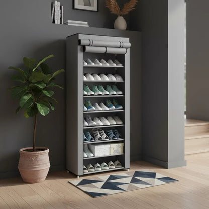 👟✨ Zapatero Closet Armable de 9 Niveles ¡Organiza tus zapatos y aprovecha al máximo cada espacio de tu hogar!