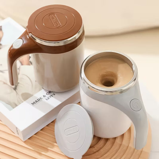 ☕✨ Taza Inoxidable Automezclable Recargable