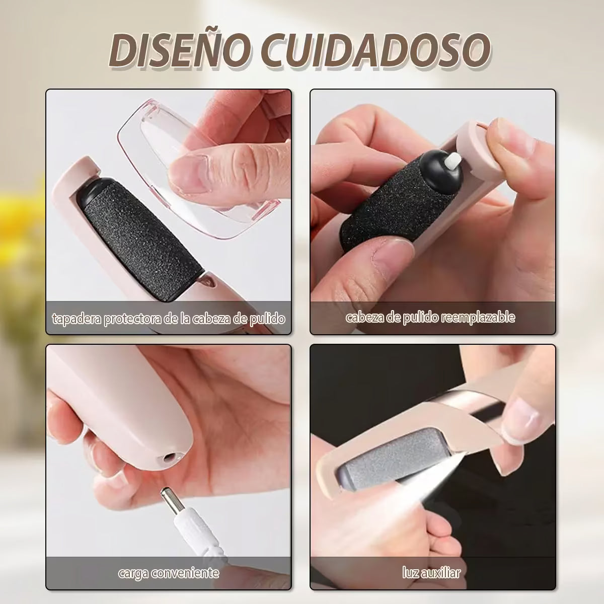 👣 Removedor de Callos Eléctrico – Pies suaves y cuidados desde casa ✨