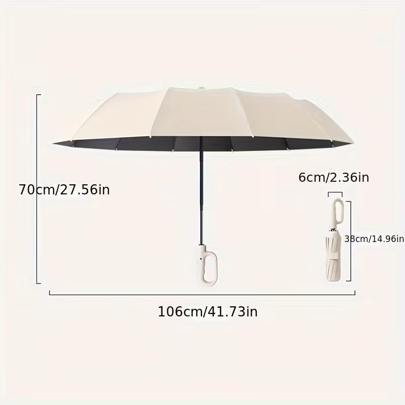 ☔ Paraguas Automático Hebilla - Protección elegante contra lluvia y sol, siempre a tu alcance
