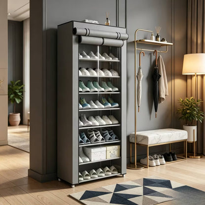 👟✨ Zapatero Closet Armable de 9 Niveles ¡Organiza tus zapatos y aprovecha al máximo cada espacio de tu hogar!