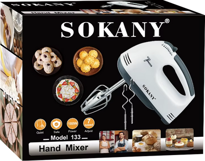 🍰⚡Batidora de Mano Eléctrica Sokany 7 Velocidades