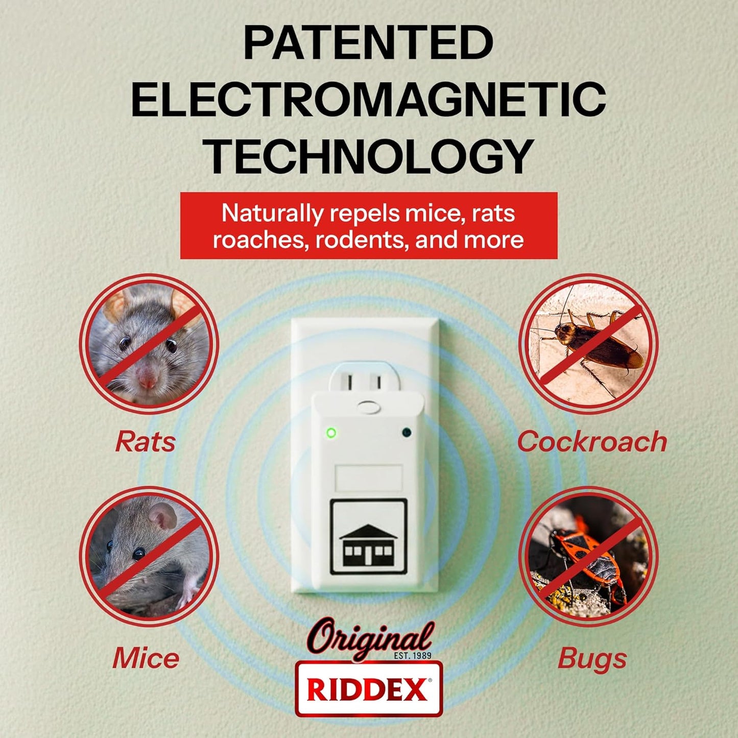 🪳🚫 Repelente de Plagas Eléctrico Riddex