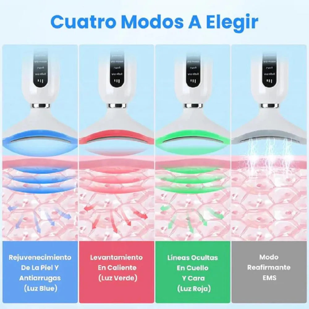 ✨💆‍♀️ Eliminador de Papada Eléctrico Digital – Rostro y Cuello Reafirmado