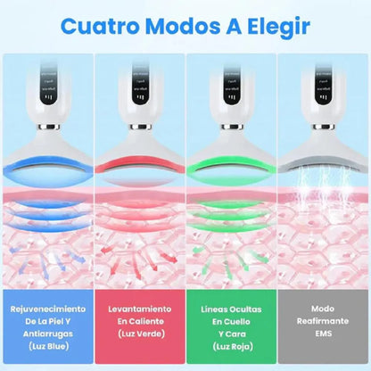 ✨💆‍♀️ Eliminador de Papada Eléctrico Digital – Rostro y Cuello Reafirmado