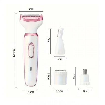 ✨ Depiladora Eléctrica 4 en 1 Recargable para Mujer