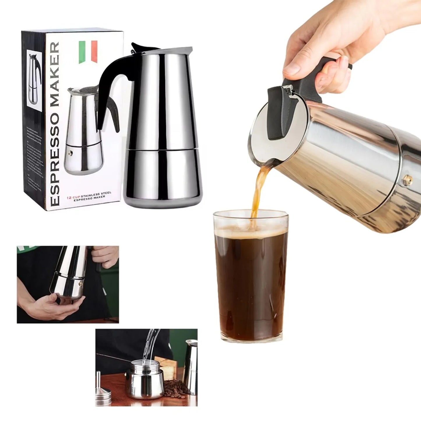 Cafetera Italiana 12 TAZAS ☕